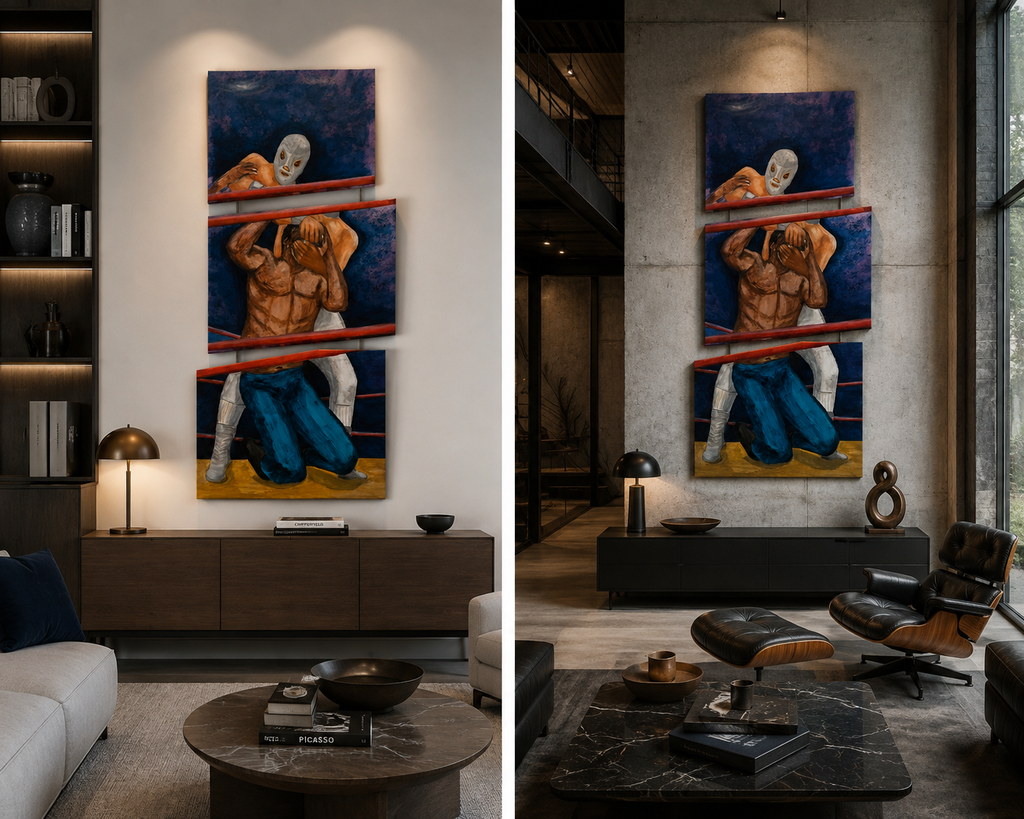 THE MASK, THE FACELOCK, AND THE RING (A Wrestling Triptych)